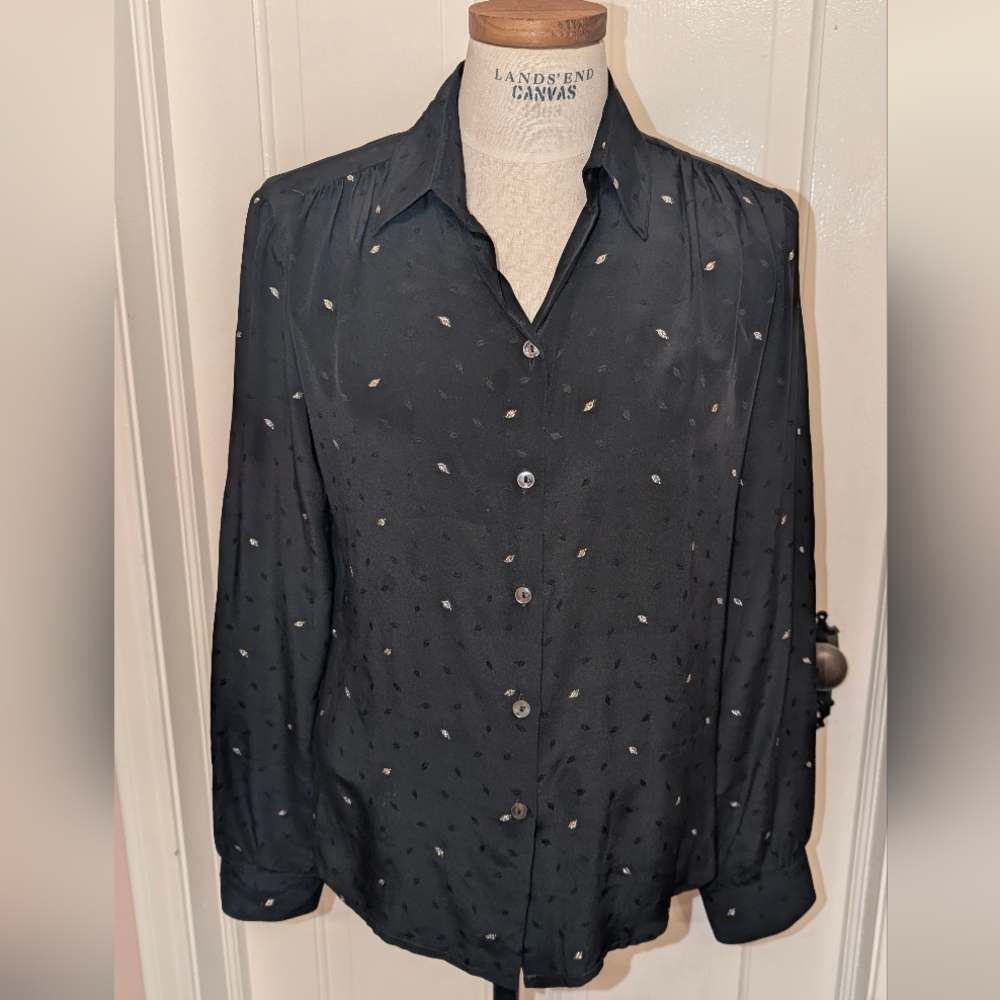Elegant Black Button-Up Shirt